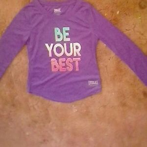 Purple long sleeved shirt